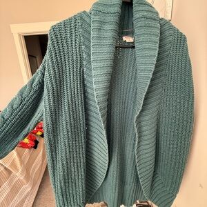 Mossimo Supply Co. Teal Cardigan Sweater
